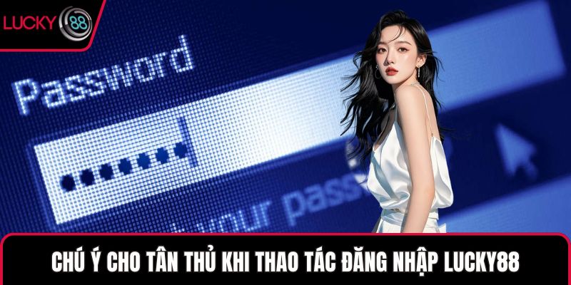 Chú ý cho tân thủ khi thao tác đăng nhập LUCKY88
