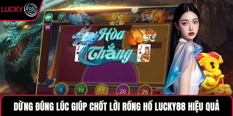 Dừng đúng lúc giúp chốt lời Rồng Hổ LUCKY88 hiệu quả