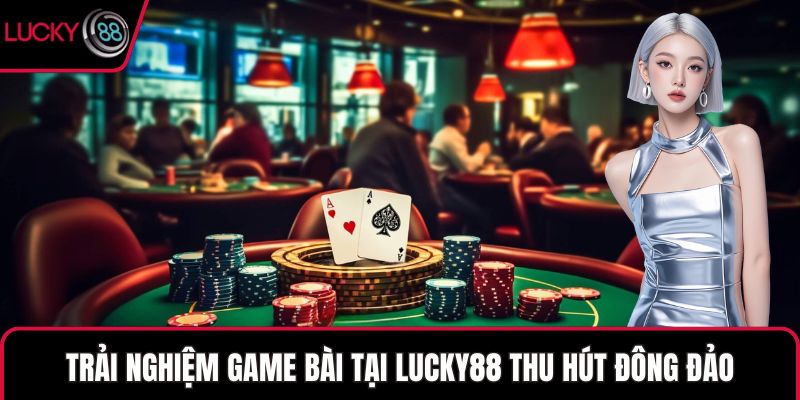 Trải nghiệm game bài tại LUCKY88 thu hút đông đảo
